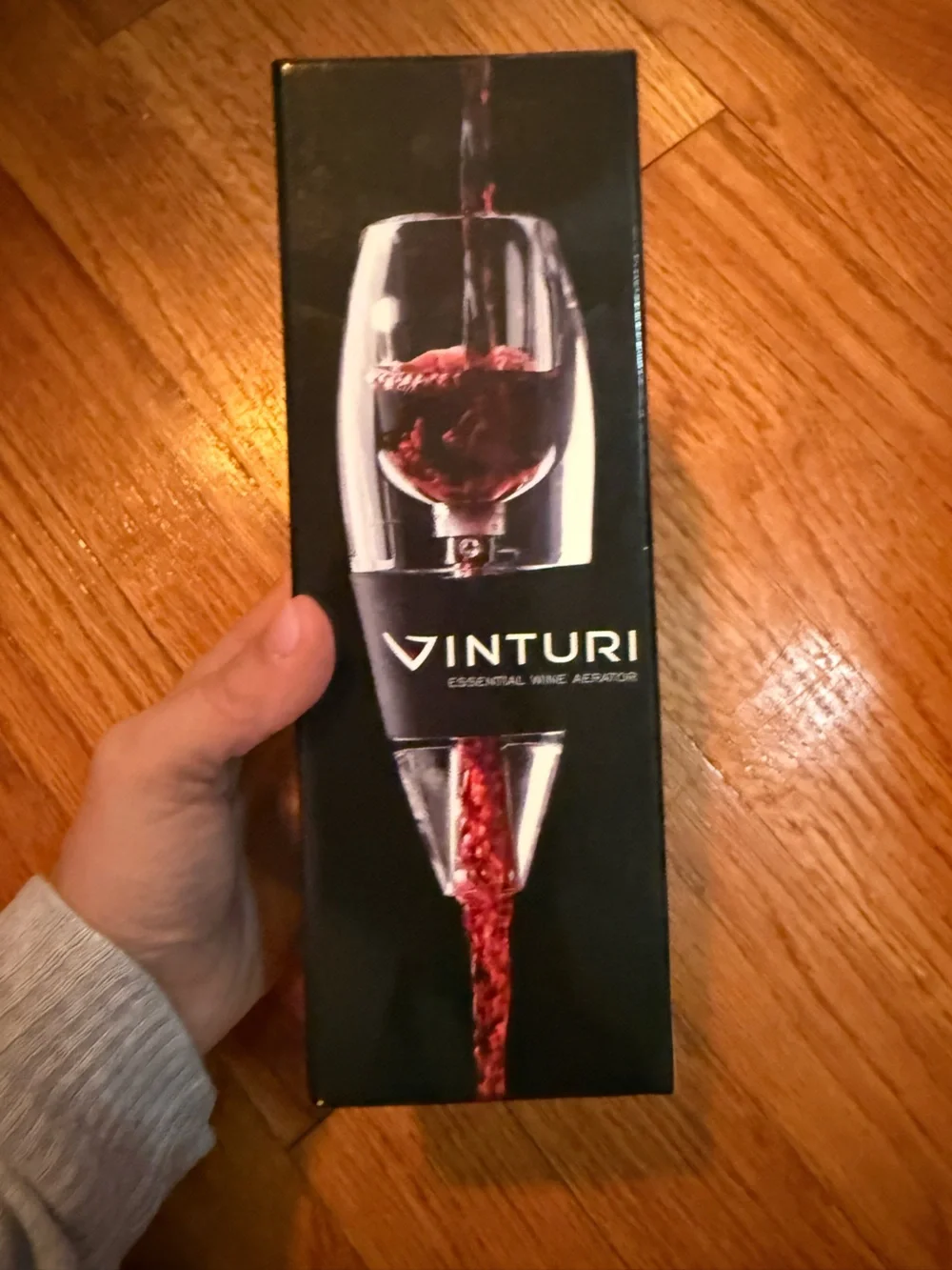 Vinturi Essential Wine Aerator - Black and Clear